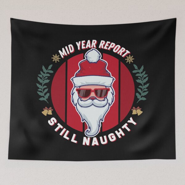 Item preview, Vintage Mid Year Report Still Naughty - Christmas Summer in July - Santa Sunglasses designed and sold by ALITOPRINCE.
