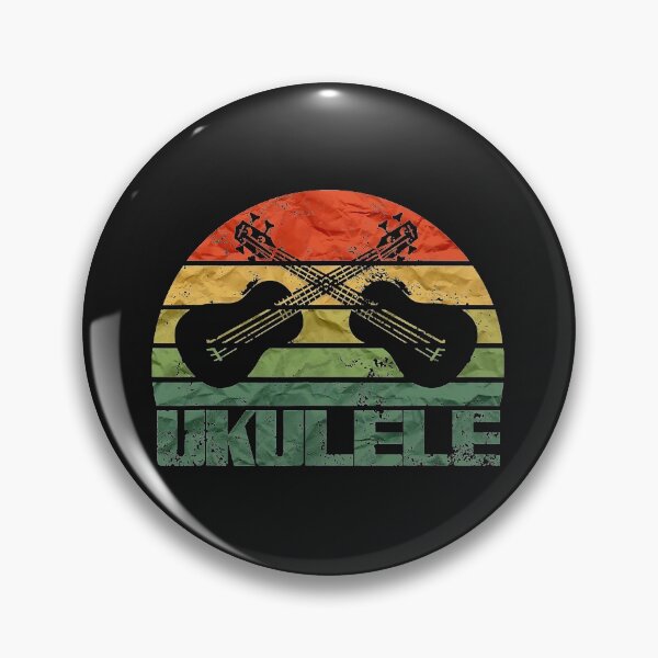 Item preview, Pineapple Ukulele Retro Hawaiian Uke Silhouette Sunset  designed and sold by JodyLamp.