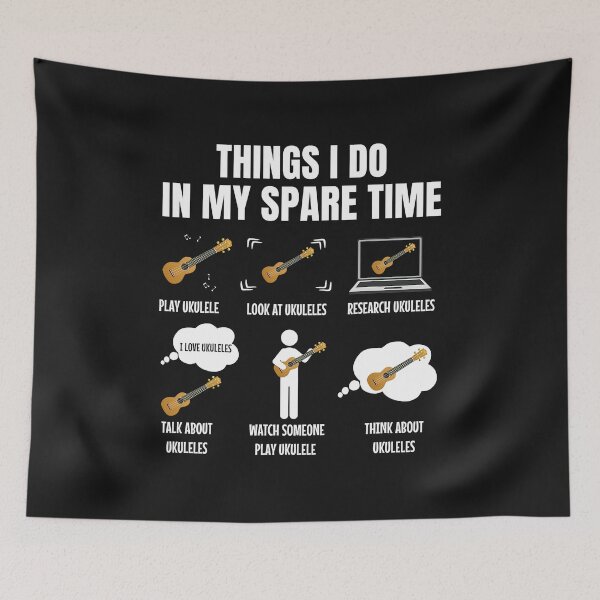 Item preview, Things I Do In My Spare Time Ukulele Player  designed and sold by JodyLamp.