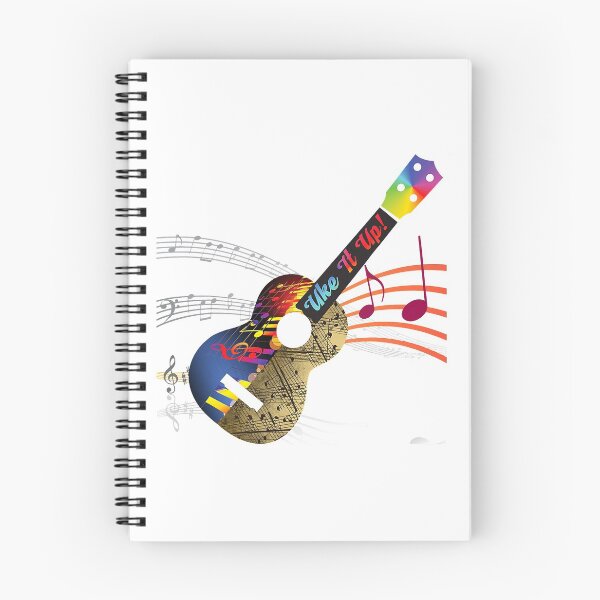 Item preview, Uke It UP with musical notes! Ukulele design  designed and sold by JodyLamp.