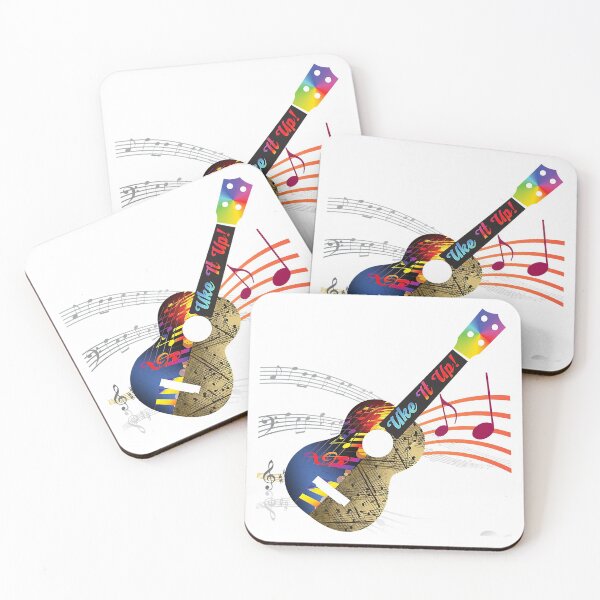 Item preview, Uke It UP with musical notes! Ukulele design  designed and sold by JodyLamp.