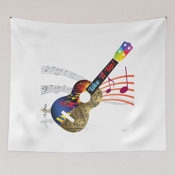Item preview, Uke It UP with musical notes! Ukulele design  designed and sold by JodyLamp.