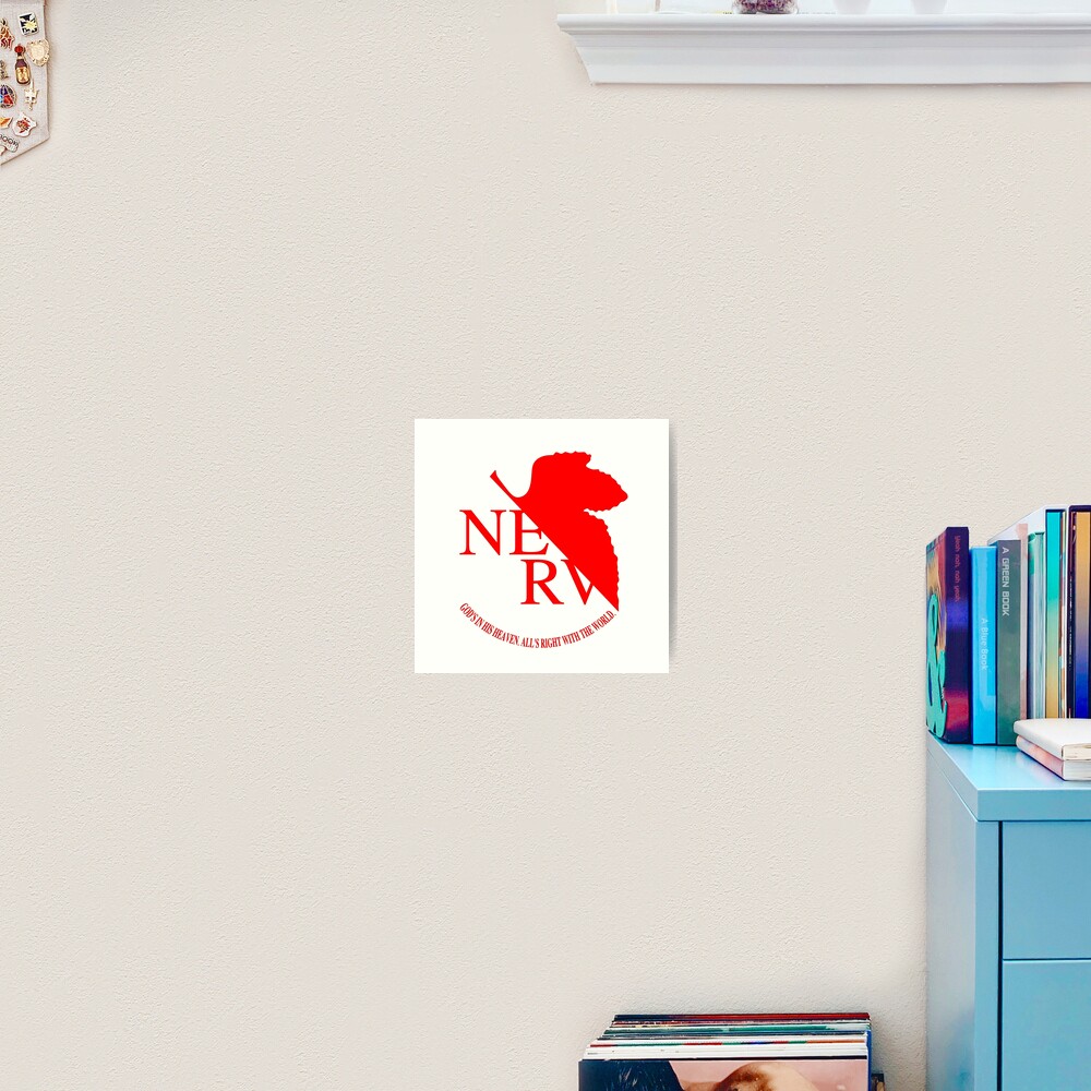 Nerv Logo, Neon Genesis Evangelion Art Print