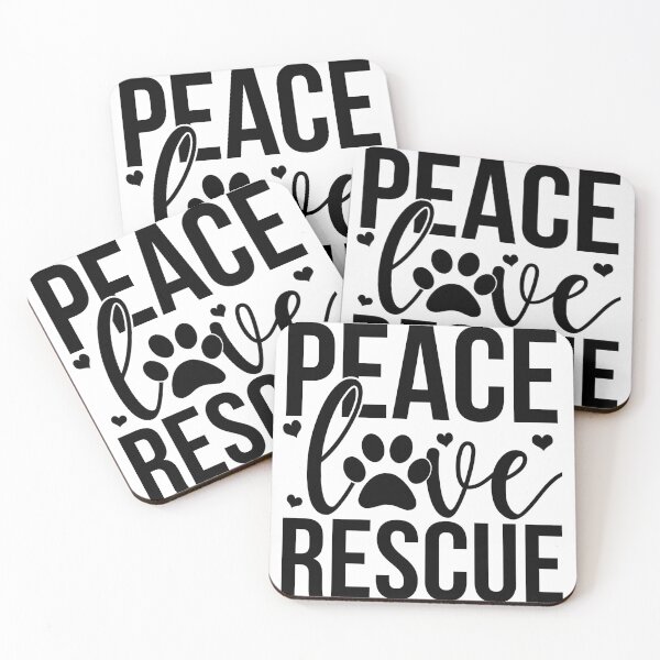 Item preview, Peace love and rescue designed and sold by AnveeBubbles.