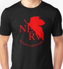 Nerv Logo, Neon Genesis Evangelion Slim Fit T-Shirt