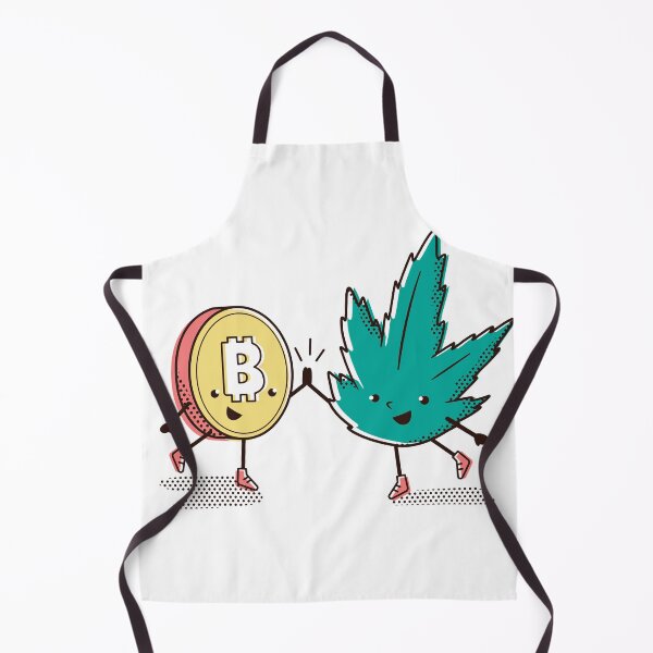 Item preview, Cute funny Bitcoin and weed cannabis cryptocurrency designed and sold by TRIBExSPACE.