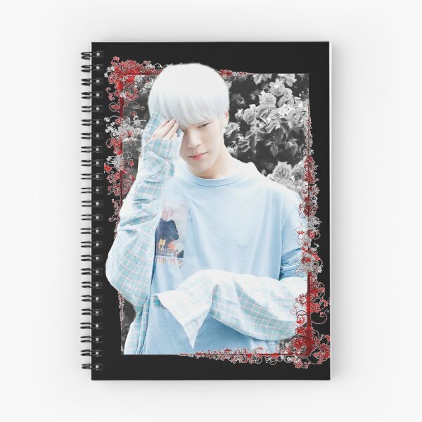 Item preview, Lee Minhyuk MONSTA X Minhyuk Korean Kpop Floral Design designed and sold by Piosenka Art.