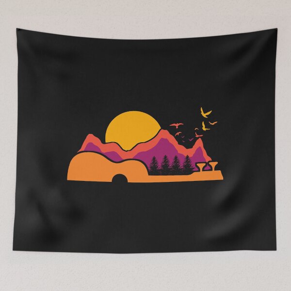 Item preview, Uke Ukulele Player Sun Mountains - Ukulele designed and sold by JodyLamp.