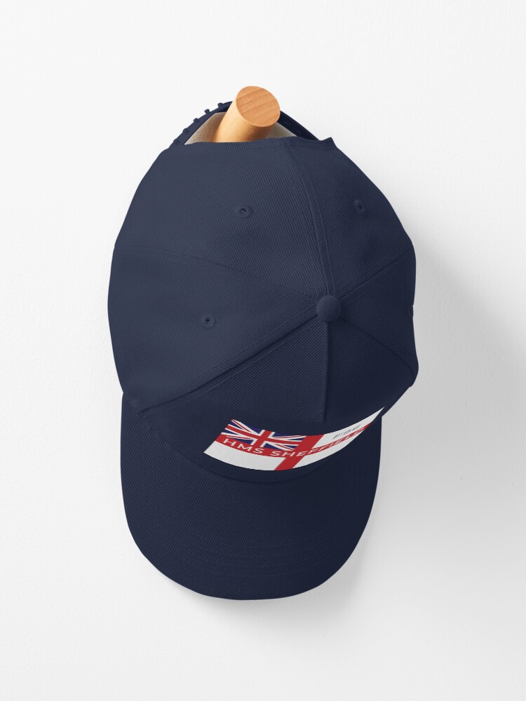 HMS Sheffield On British White Ensign F96 British Navy Type 22 Frigate  Cap