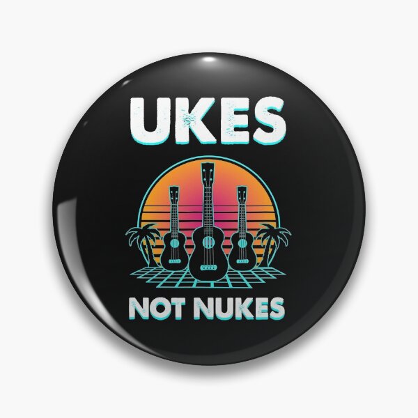 Item preview, Ukes Not Nukes Funny Ukulele Player Guitar Musician Gift  designed and sold by JodyLamp.