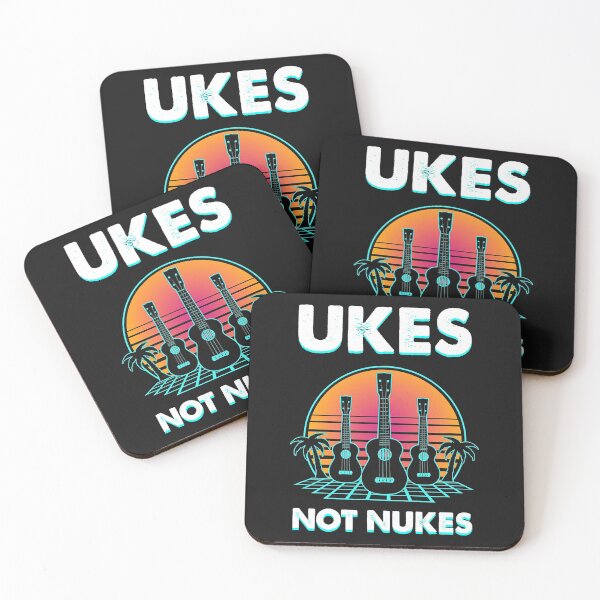 Item preview, Ukes Not Nukes Funny Ukulele Player Guitar Musician Gift  designed and sold by JodyLamp.