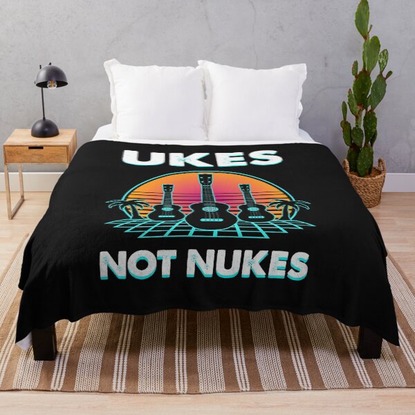 Item preview, Ukes Not Nukes Funny Ukulele Player Guitar Musician Gift  designed and sold by JodyLamp.