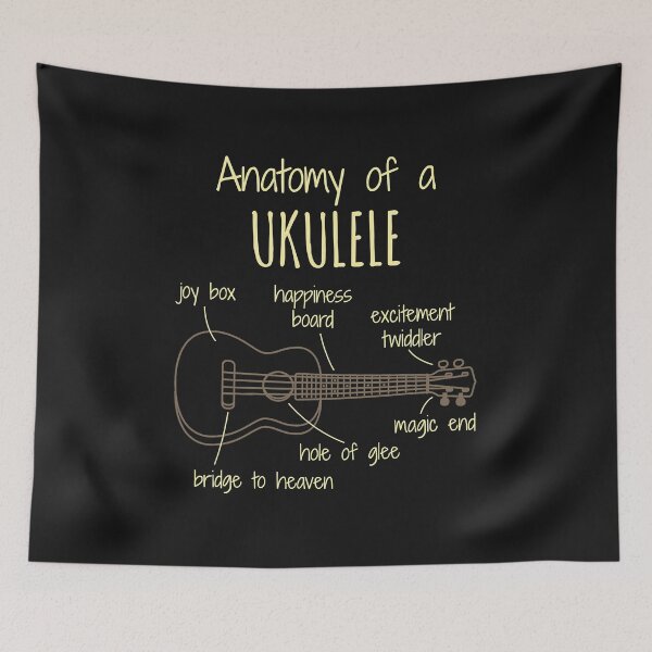 Item preview, Ukulele Anatomy Inspired Uke Lover Related Ukulele Design  designed and sold by JodyLamp.