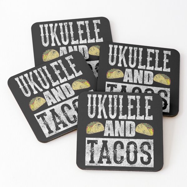 Item preview, Ukulele and Tacos Funny Taco Band Distressed  designed and sold by JodyLamp.
