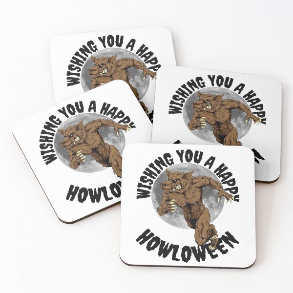 Item preview, WISHING YOU A, HAPPY HOWLOWEEN, WOLF MEME, WEREWOLF, designed and sold by R B Chrystal.