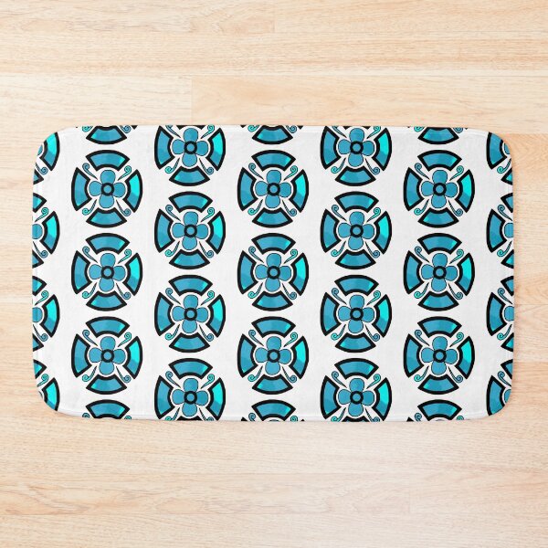Item preview, Flower shield (turquoise tie dye) designed and sold by Encie-Designs.