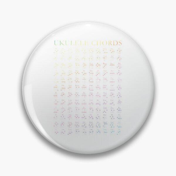 Item preview, Ukulele Rainbow Chords Chart GCEA Tuning Uke Notes  designed and sold by JodyLamp.
