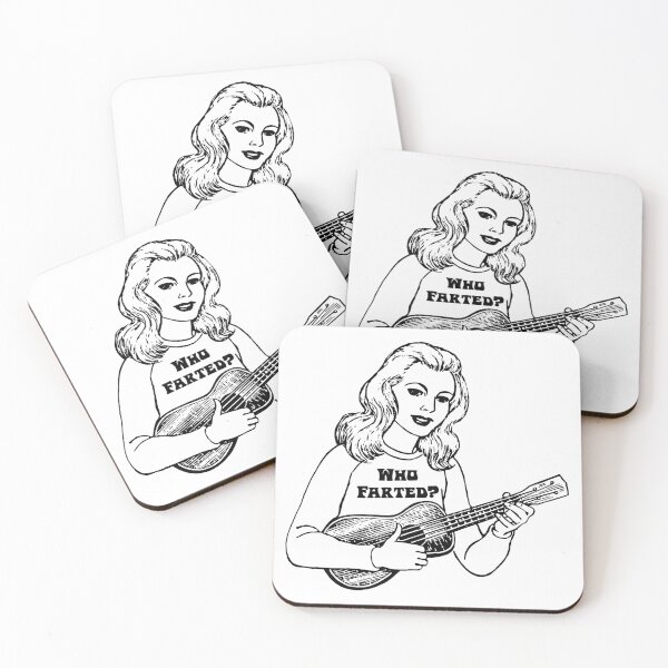Item preview, Woman Playing Ukulele Wearing Who Farted  designed and sold by JodyLamp.