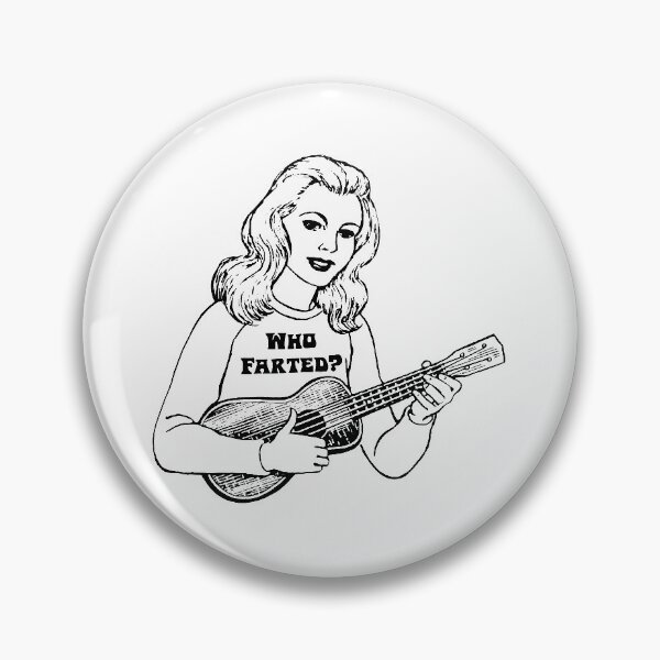 Item preview, Woman Playing Ukulele Wearing Who Farted  designed and sold by JodyLamp.