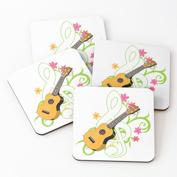 Item preview, Womens Ukulele Hawaii Tropical Music Note Gift Ukulele Player designed and sold by JodyLamp.