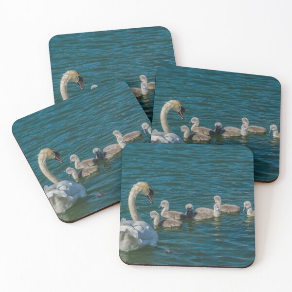 Item preview, swan family at the stream designed and sold by OskiOnTour.