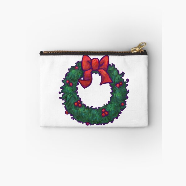 Item preview, Holly Wreath with Red Bow designed and sold by ImagineThatNYC.