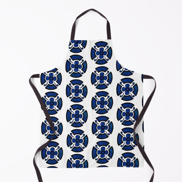 Item preview, Flower shield (dark blues tie dye) designed and sold by Encie-Designs.