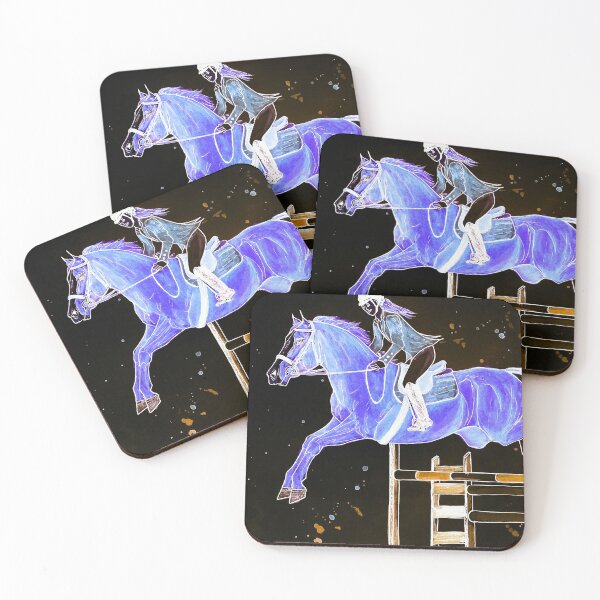 Item preview, Purple show jumping girl and pony designed and sold by horseaddicted.