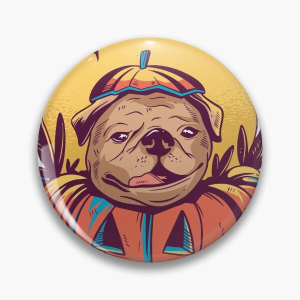 Item preview, Pug Halloween sunset bitbull designed and sold by TRIBExSPACE.