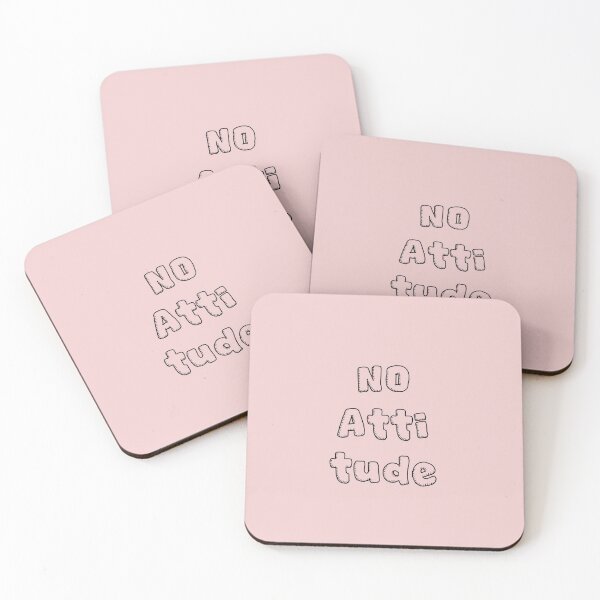 Item preview, No attitude text for redbubble. designed and sold by UniqueDesigningshop .
