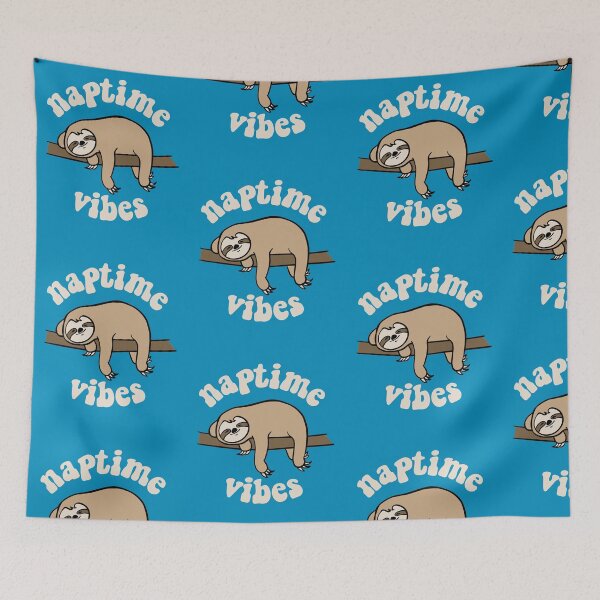 Item preview, Naptime Vibes Sleepy Sloth designed and sold by Huhnerdieb Apparel.