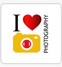 I love photography Sticker