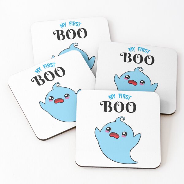 Item preview, My First Boo Cute Blue Ghost Baby Boy First Birthday Halloween  designed and sold by dass-art.