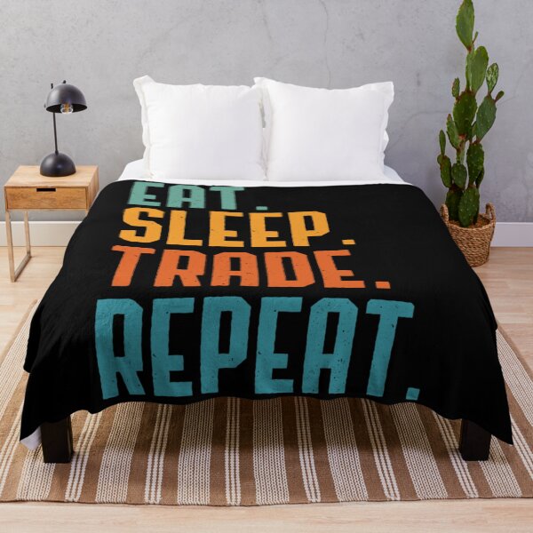 Item preview, Eat Sleep Trade Repeat - Funny Trader designed and sold by Betadesign77.