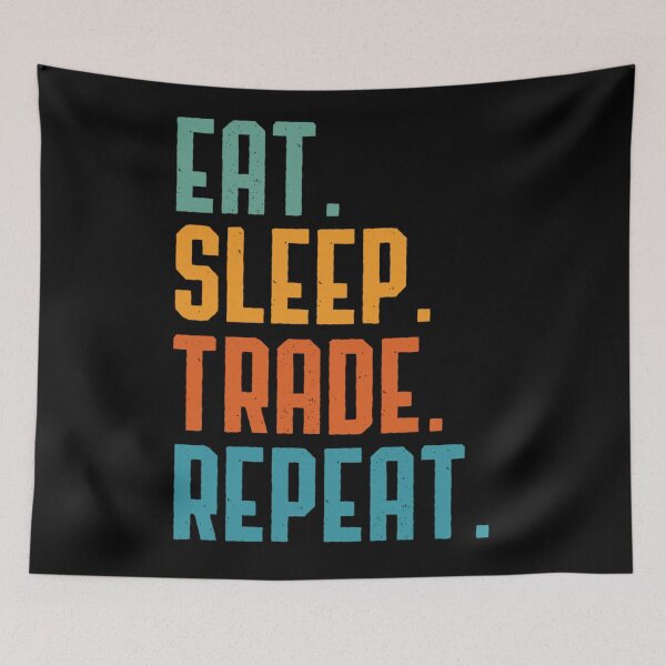 Item preview, Eat Sleep Trade Repeat - Funny Trader designed and sold by Betadesign77.