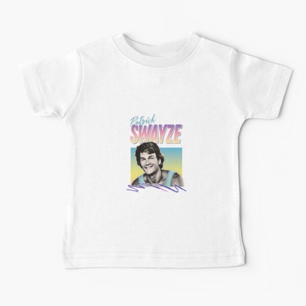 Patrick Swayze - Retro 90s Styled Fanart Design T-Shirt Baby T-Shirt