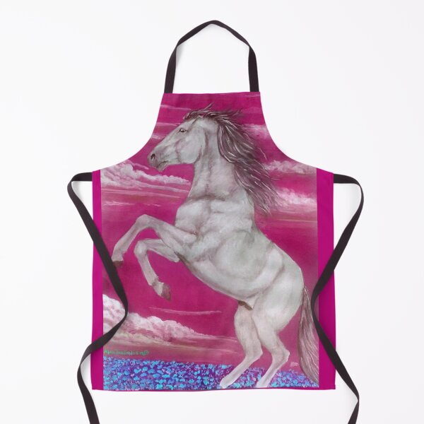 Item preview, Rearing horse in pink sunset designed and sold by horseaddicted.