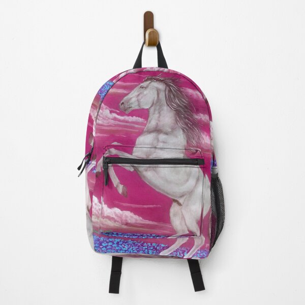 Item preview, Rearing horse in pink sunset designed and sold by horseaddicted.
