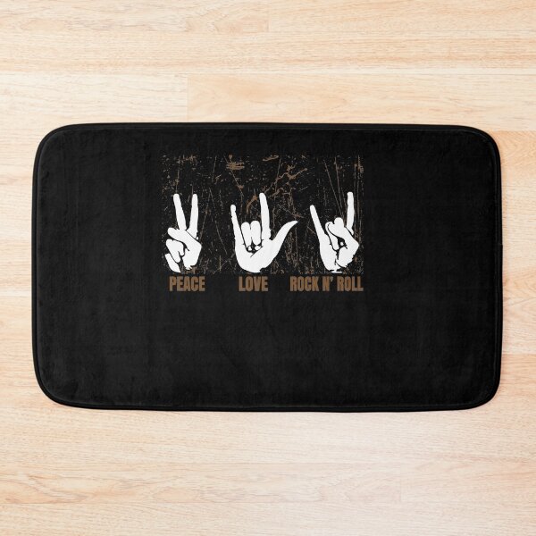 Item preview, Rock & Heavy Metal Music Gift - Peace Love Rock And Roll designed and sold by Lenny Stahl.