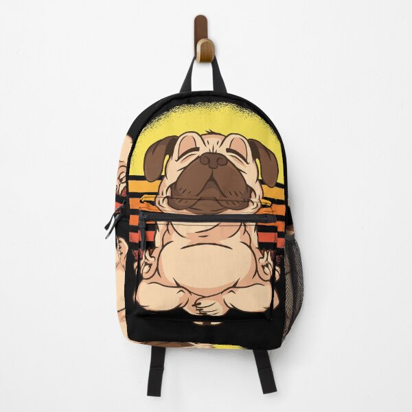 Item preview, Pug yoga bats meditation Halloween sunset bitbull bulldog designed and sold by TRIBExSPACE.