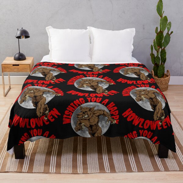 Item preview, WISHING YOU A, HAPPY HOWLOWEEN, WOLF MEME, WEREWOLF, designed and sold by R B Chrystal.