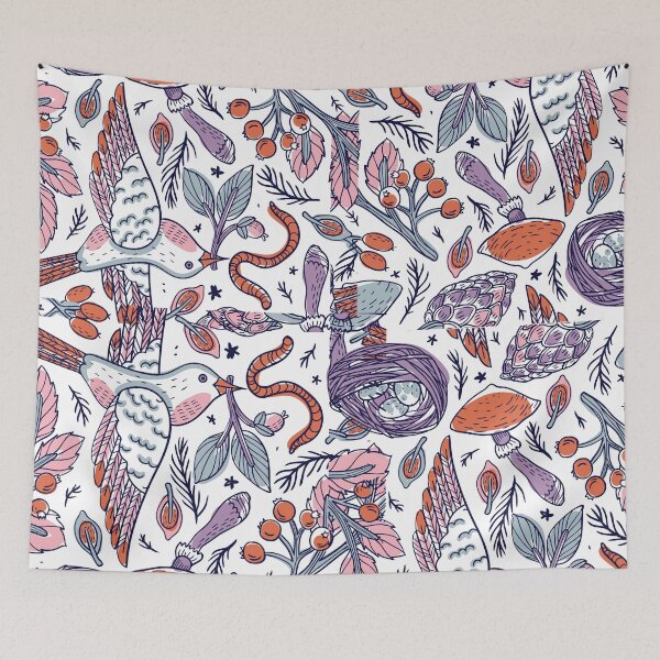 Item preview, Floral design bird and warm designed and sold by Kamzzi.