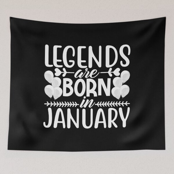 Item preview, legends are born in january, january shirt, january birthday, january birth, january birthday shirt designed and sold by T-DESIGNEDZ.
