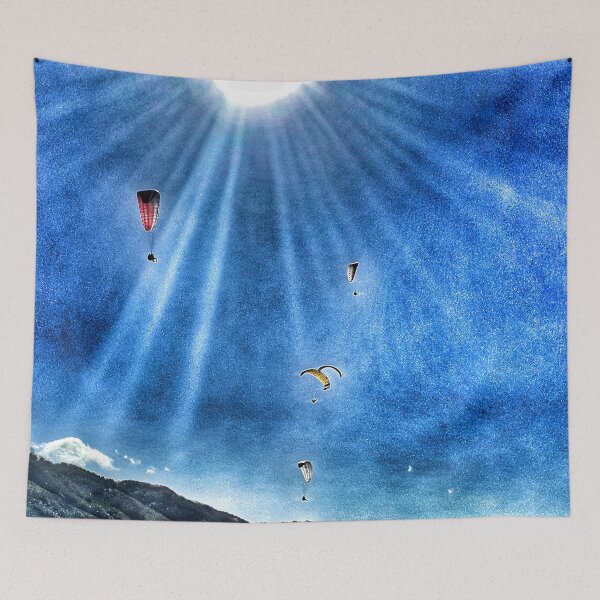 Item preview, Paragliders and the Sun and Sky designed and sold by Beachy.