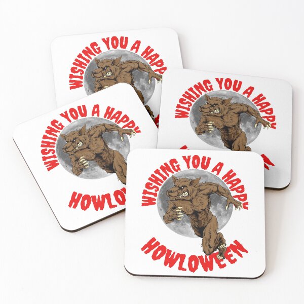 Item preview, WISHING YOU A, HAPPY HOWLOWEEN, WOLF MEME, WEREWOLF, designed and sold by R B Chrystal.