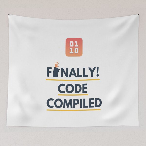 Item preview, Finally Code Compiled designed and sold by Tshirtpedia.