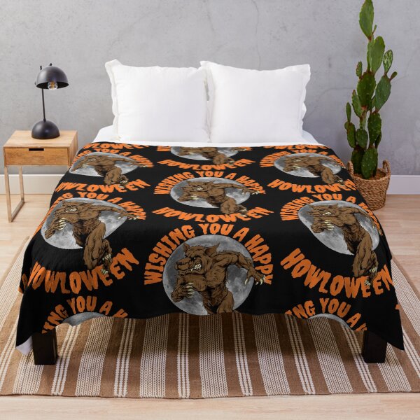 Item preview, WISHING YOU A, HAPPY HOWLOWEEN, WOLF MEME, WEREWOLF, designed and sold by R B Chrystal.