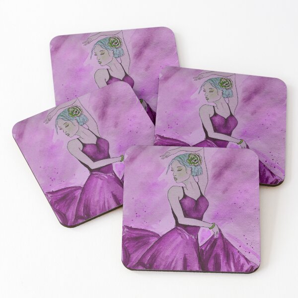 Item preview, Magenta ballerina dancing portrait designed and sold by horseaddicted.