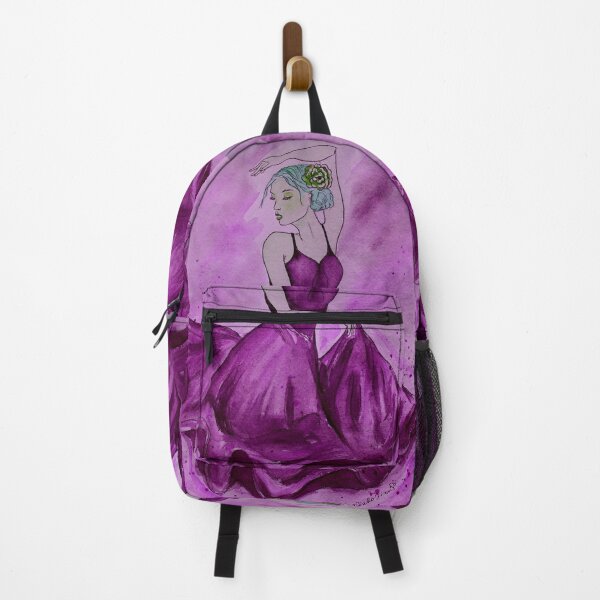 Item preview, Magenta ballerina dancing portrait designed and sold by horseaddicted.