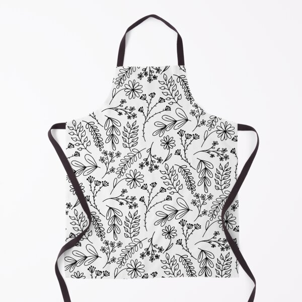 Item preview, Floral design (black and white) designed and sold by heatherbenner.